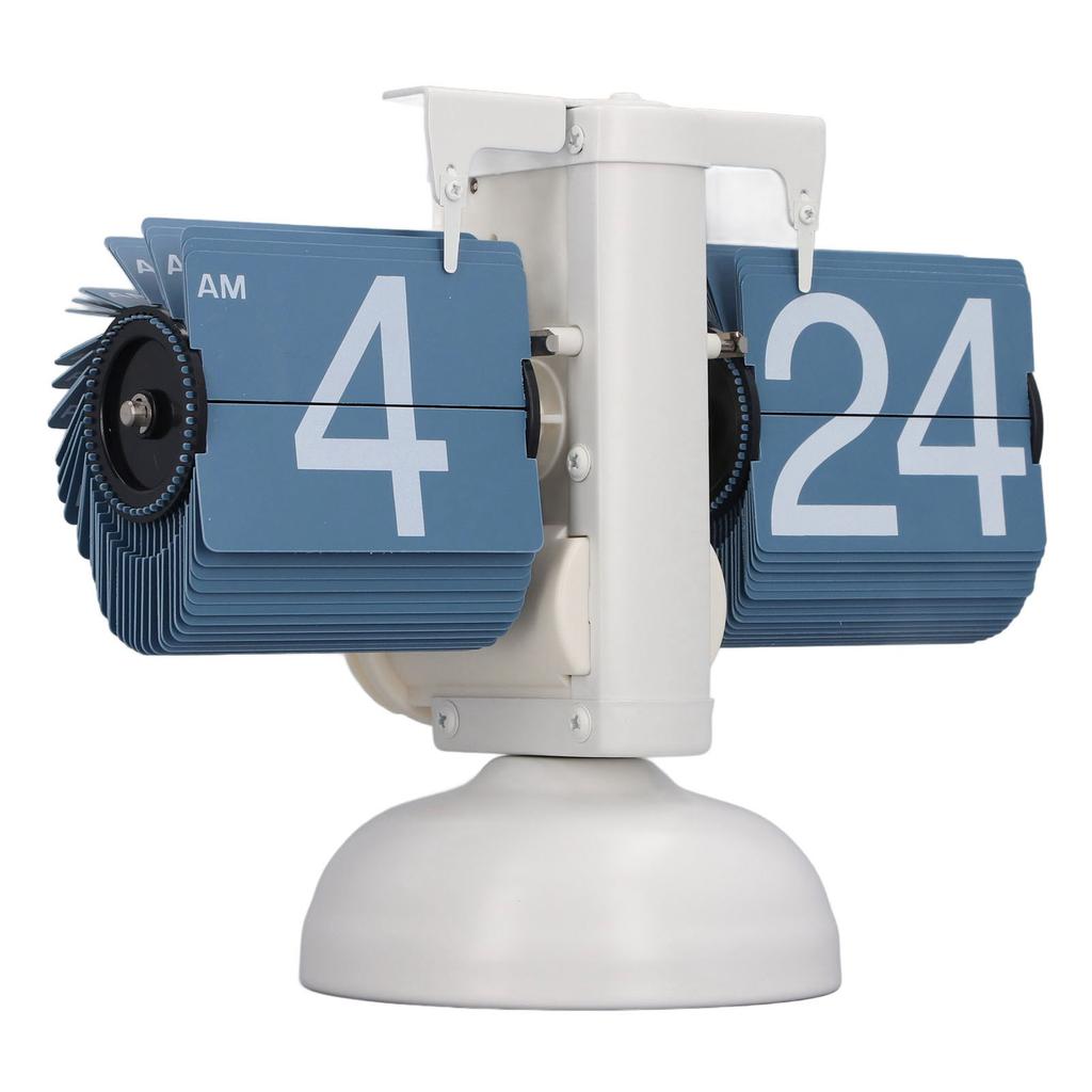 Page Turning Clock Single Leg European Vintage Simple Automatic Flip Mechanical Clock for Living