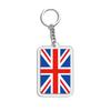1PC Acrylic Fashion Key Holders Charm Keyring Gifts Car Decor Flag Key Chain Flag Key Chains Flags Bag Pendants