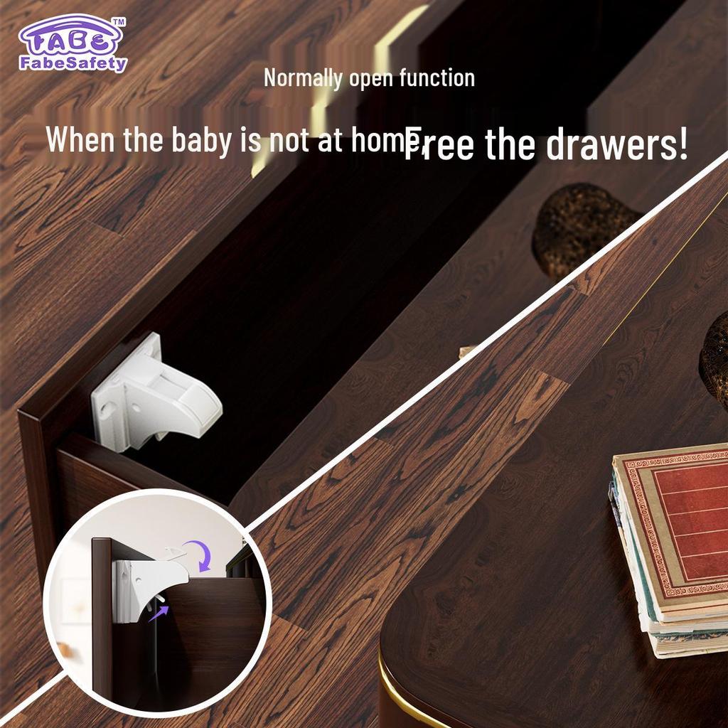Multi-functional Magnetic Child Safety Drawer & Cabinet Lock - Invisible Screw-Type
