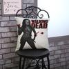 The Walking Dead Print Decorative Pillows One Side Print Cotton Linen Cushion Cover 45X45Cm Woven Throw Cushion Pillow Cover