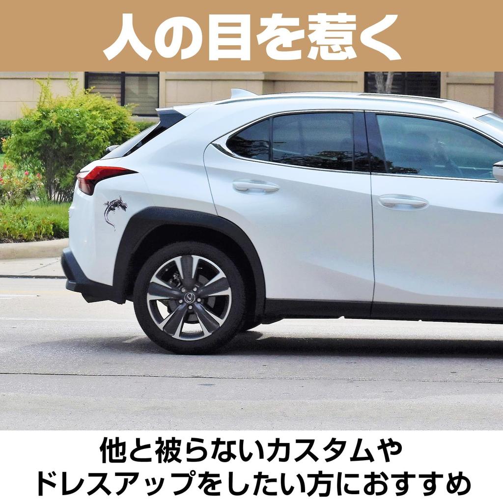 IMPACT Online Car Sticker Emblem Sticker Bike Helmet Funny Gecko 2 Pieces (Gold)