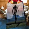 Anime A-Ajin D-Demi H-Human Throw Flannel Cozy Print Blanket, Portable, Durable Machine Washable Cute Cool