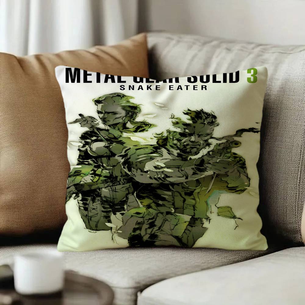 Game Metal Gear Solid Solid 2 3 4 Lucky Dragon pillow cover sofa cushion cover home room decoration children gift