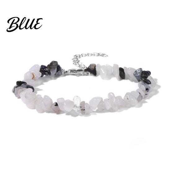 Durable Bracelet Women Irregular Beads Decor Adjustable Length Non-fading Wrist