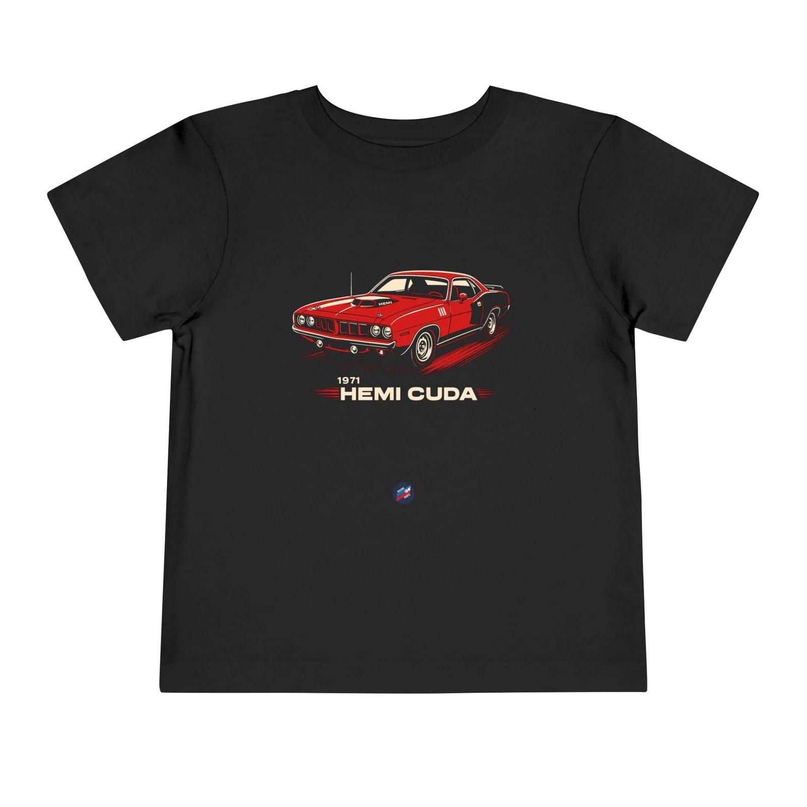 1971 Hemi ’Cuda Toddler T-Shirt Vintage Muscle Car Graphic Tee XS