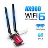 FV-AX900Pro WiFi 6 PCIE Card - BT5.4, Red Heatsink, Detachable Antennas, High-Speed Gaming Wireless Adapter