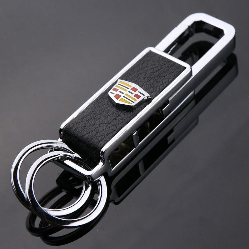 Fashion Car Keychain Keyrings Pendant Gift Accessories for Cadillac ATS BLS CT5 CT6 CTS SLS SRX XT4 Escalade Deville Tiburon DTS