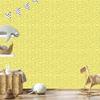 Geometric Pattern Wallpaper Cream and Yellow for Living Room and Bedroom 50x1000