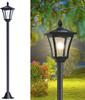 [2023 Upgraded Edition] Solar-Powered Outdoor Garden Light, Warm White, Japanese Style, Solar Street Light, Pole Light, Waterproof, Decorative
