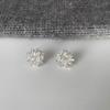 Korean Exquisite Crystal Flower Stud Earrings Elegant Fashion Sweet Imitation Pearl Wedding Party Women Earrings Jewelry Gifts