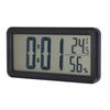 Digital Alarm Clock Portable Black Temperature Humidity Wall Mounted LCD Digital Electronic Clock for Dormitory Desktop