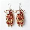 Cartoon Sheep Earrings 1 Pair 2D Flat Acrylic Animal Jewelry Hypoallergenic for Animal Lovers Party Wear Perfect Gift
