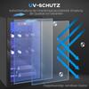 Wine Fridge 24 Bottles, 68 Liter Capacity, 4–16 Degrees C Freestanding Unit for Drinks, Beer and Wine with Glass Door, Black