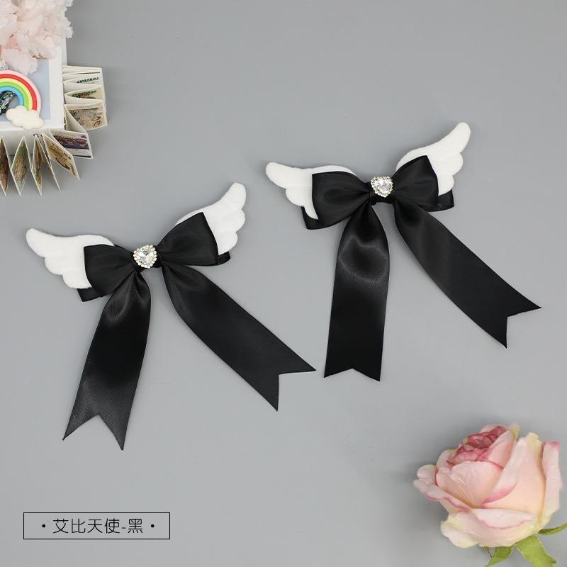 Cute Lolita Plush Headgear Hard Girl Cool Punk Style Handmade Bow Hairpin Sweet Love Hair Accessories
