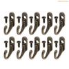 K1AE 10x Zinc Alloy Coat Hooks Vintage Bronze Hangers Wall Hooks Small Entryway Hooks