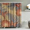 Exotic Botanical Shower Curtain Hummingbird Floral Print 180X240Cm Waterproof Bath Fabric Decor For Bathroom