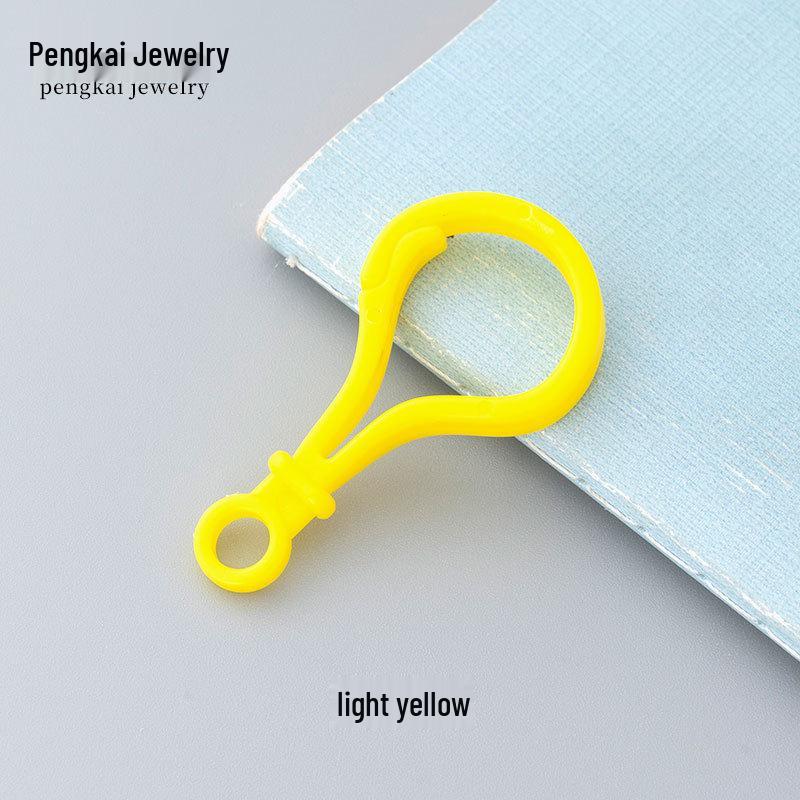 DIY Jewelry Accessories: Candy Color Plastic Buckle Set (Question Mark, Bag, Light Bulb, Gourd).