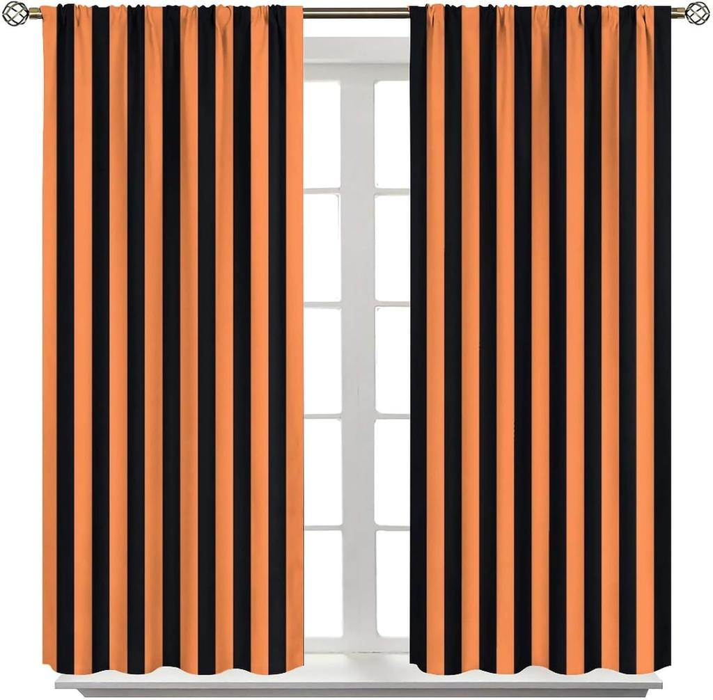 Stripe Curtains Red Ribbon Bow Stripes White Pink Background Window Treatments Insulated Drapes Panels Thermal Made Of Polyester
