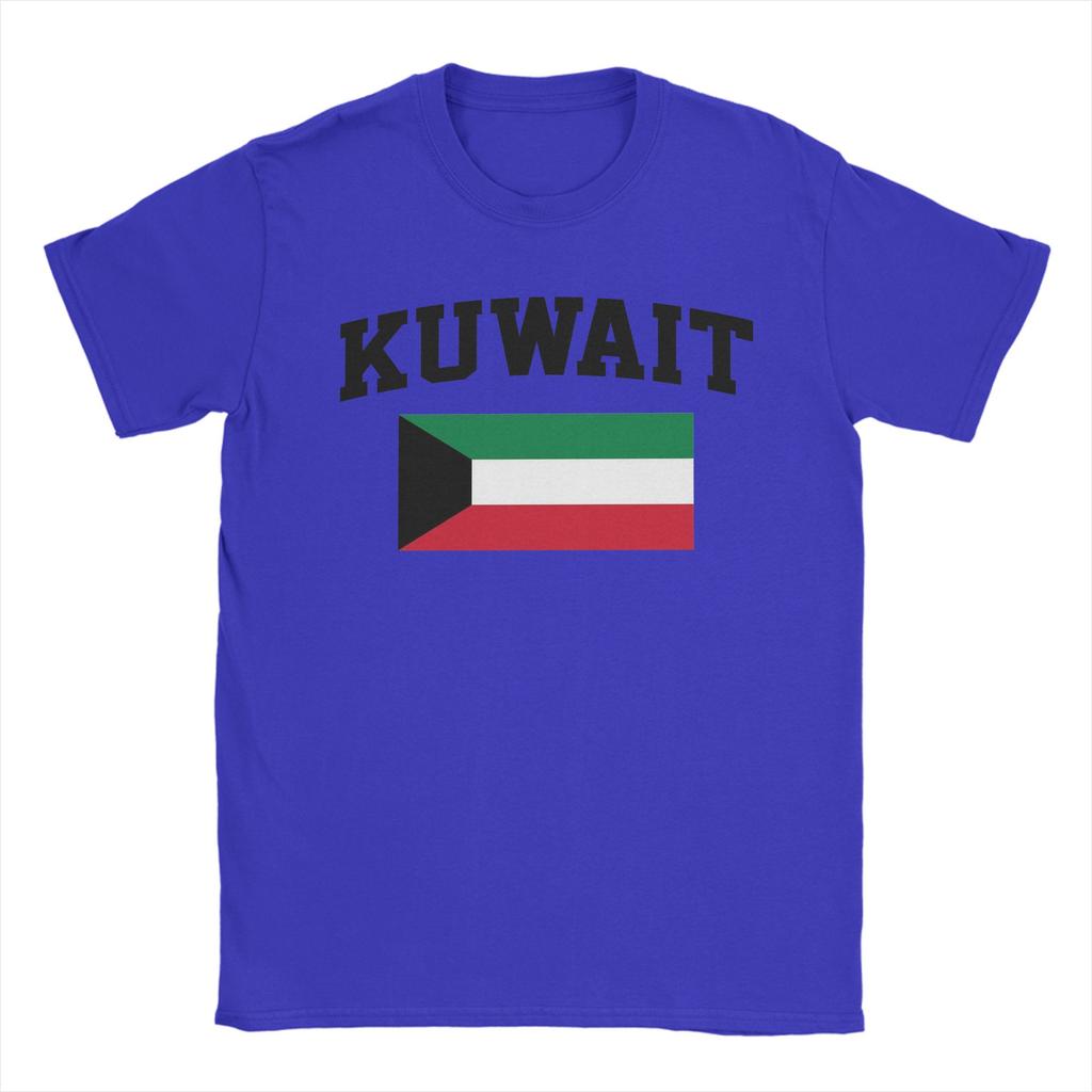 Kuwait Flag TShirt Unisex Funny Cotton Tee Shirt Round Collar Short Sleeve T Shirts Plus Size Clothes