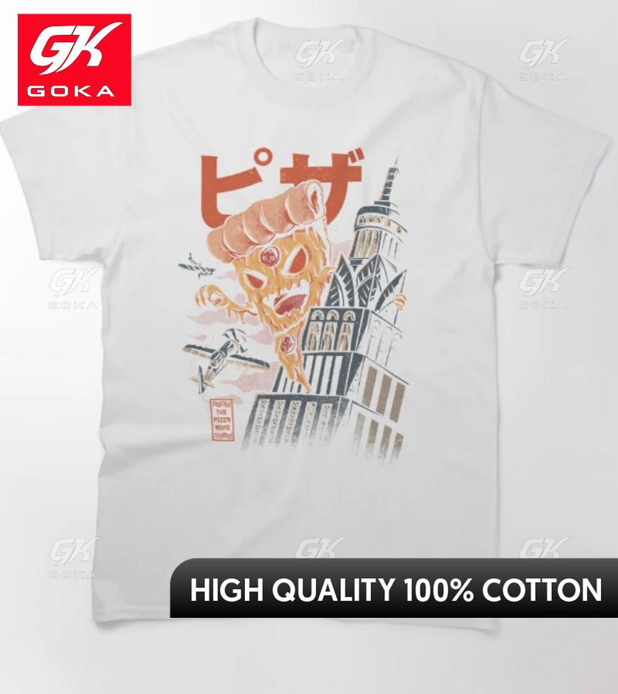 

Casual Sports Style Design Harajuku Street Trend Personality Unisex Pizza Kong Classic TShirt Cute Funny Vintage Graphic T Shirts S