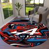 Alpine F1 Round Area Rug,Carpet Rug for Living Room Bedroom Sofa Playroom Decor,Non-slip Floor Mat