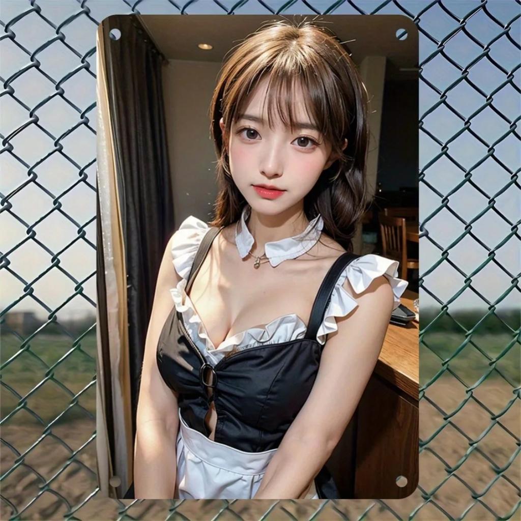 Vintage kovový nástěnný znak z 50. let Retro plakát hospodyňky pro dekoraci kavárny koupelny