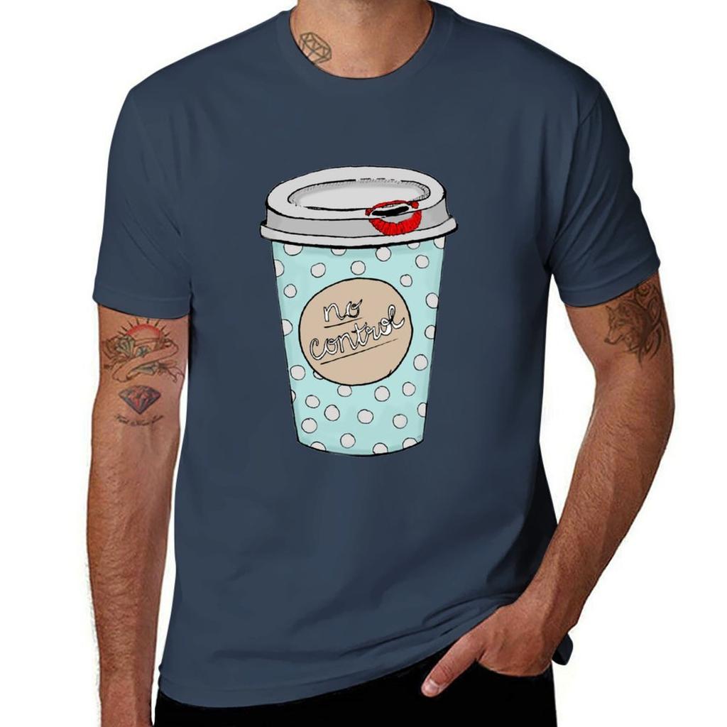 Stained Coffee Cup TShirt Soft AntiShrink Cotton Tee