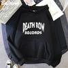 Cool Death Row Records LOGO Men Hoddie Fashion Casual Hoodies Long Sleeve Women/men Spring/Autumn Sweatshirt Harajuku Hip Hop