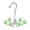 360° Rotatable Scarf Clothes Hangers Wooden Ball Wardrobe Hooks