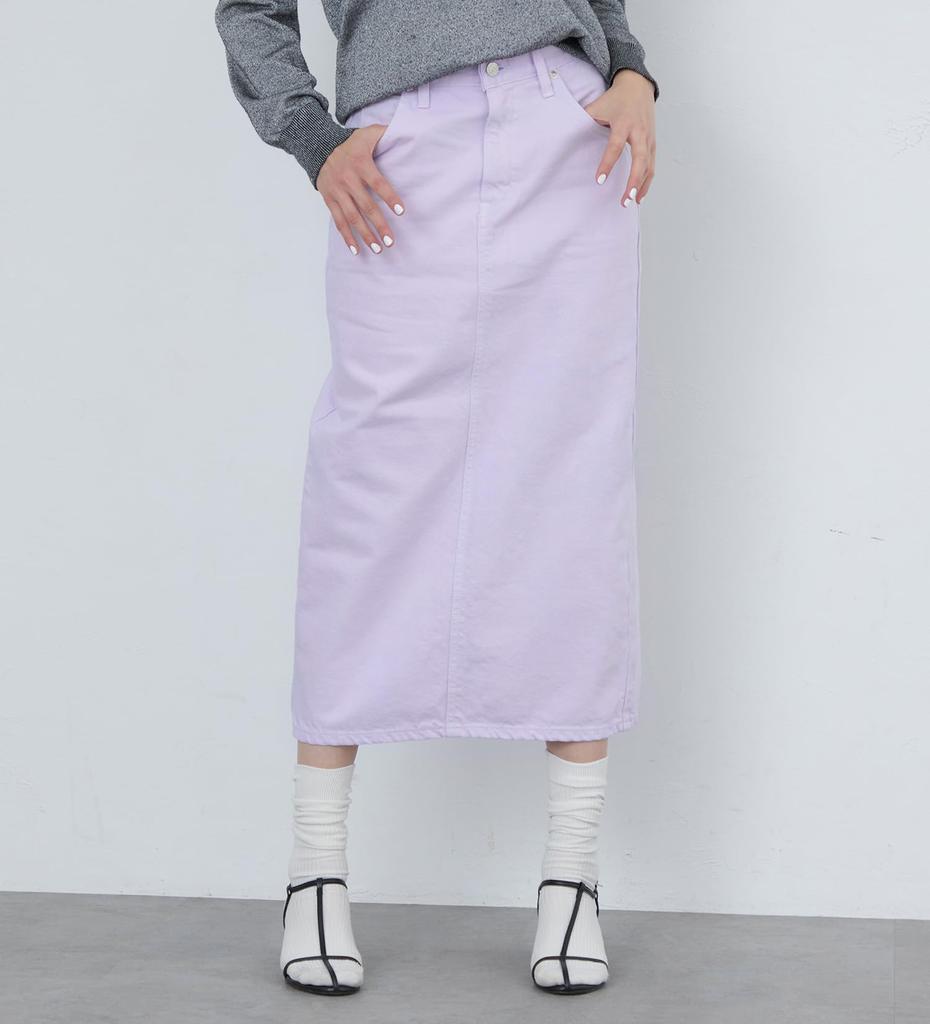 Lee Standard Wardrobe Denim Light Size S Skirt, Spring/Summer, Women's, LL2625-208, Purple,