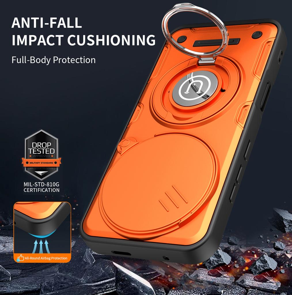 Sturzsichere Panzer-Stoßfeste Hülle Fundas Für Honor Magic 7Pro 8 Pro Schiebe-Kameraobjektivschutz Metallringhalter Handyhülle