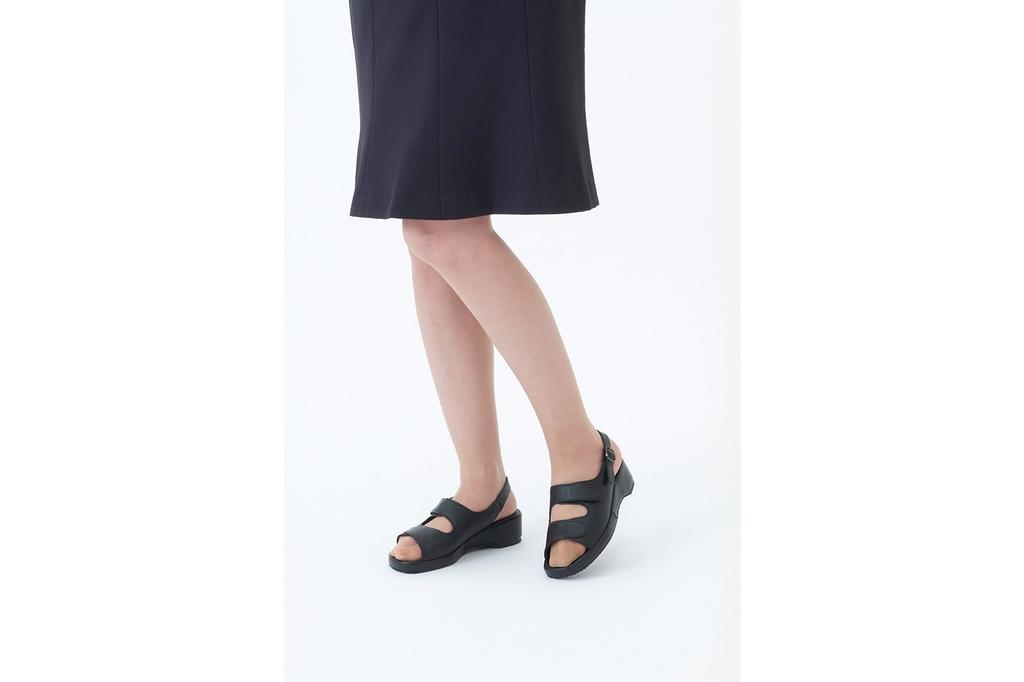 Pansy BB5303 Office Black Sandals, Medium,