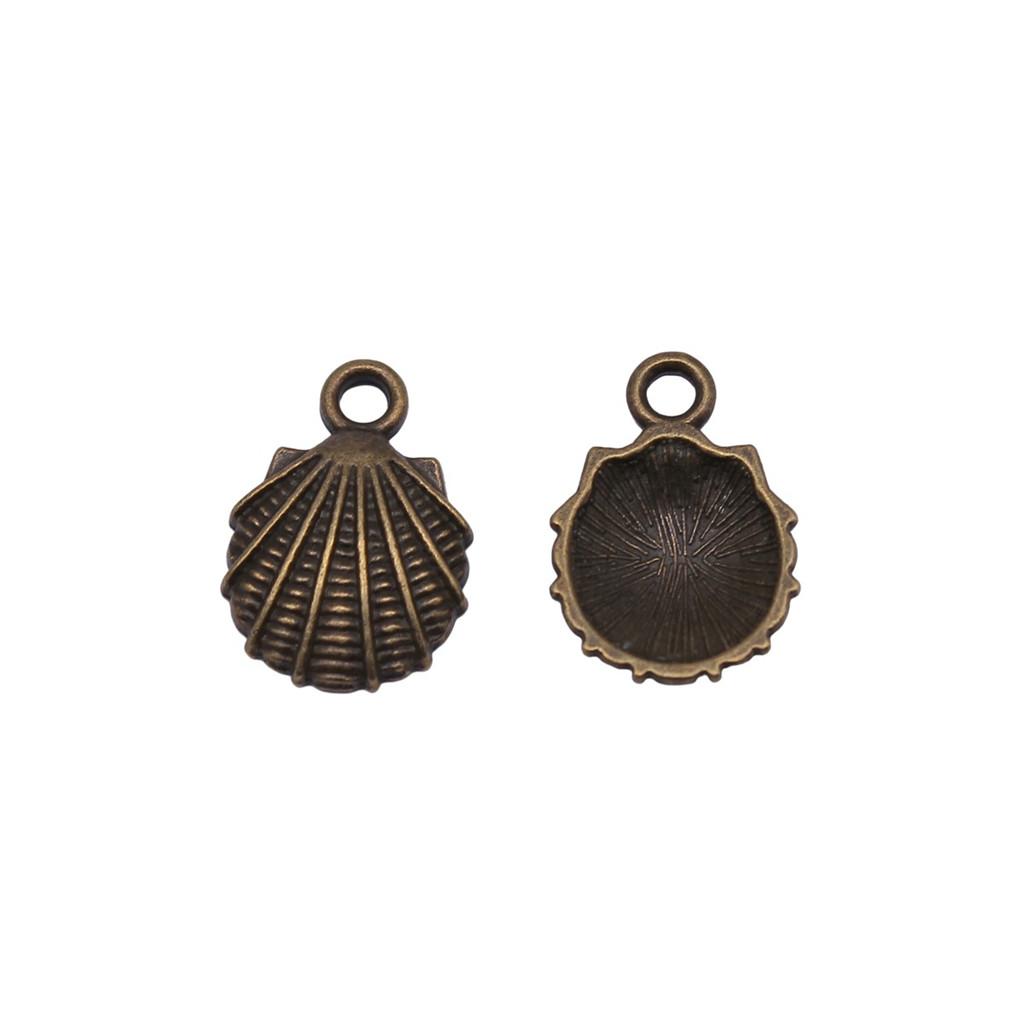 Shell Charms Multi Color Alloy Pendants For Beach Themed DIY Jewelry Accessories
