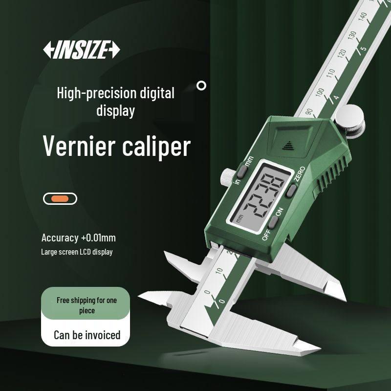 INSIZE High-Precision Digital Stainless Steel Caliper 1108-200C 0-150mm/±0.02mm