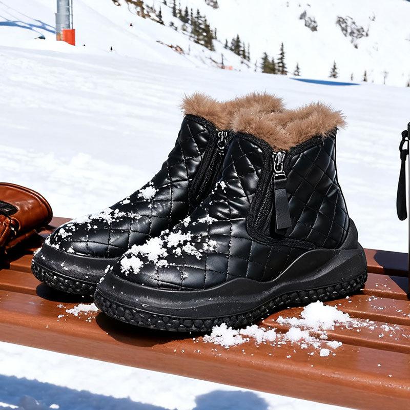 Snow Boots Women's New Winter Velvet Thickened Platform Cotton Shoes Women's Non-slip Short Boots