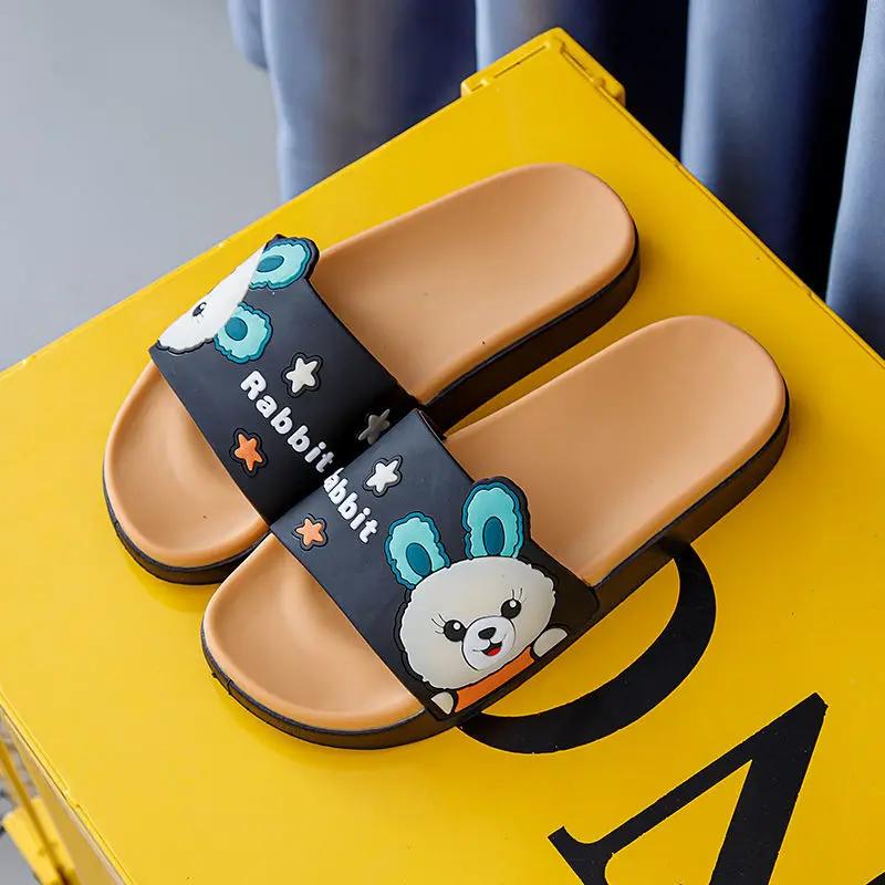 Fashion Bathroom Home Open Toe Indoor Women's Slippers and Ladies Sandals Anime 2024 Platform Slides Kawaii Cute House Cartoon Shoes W F