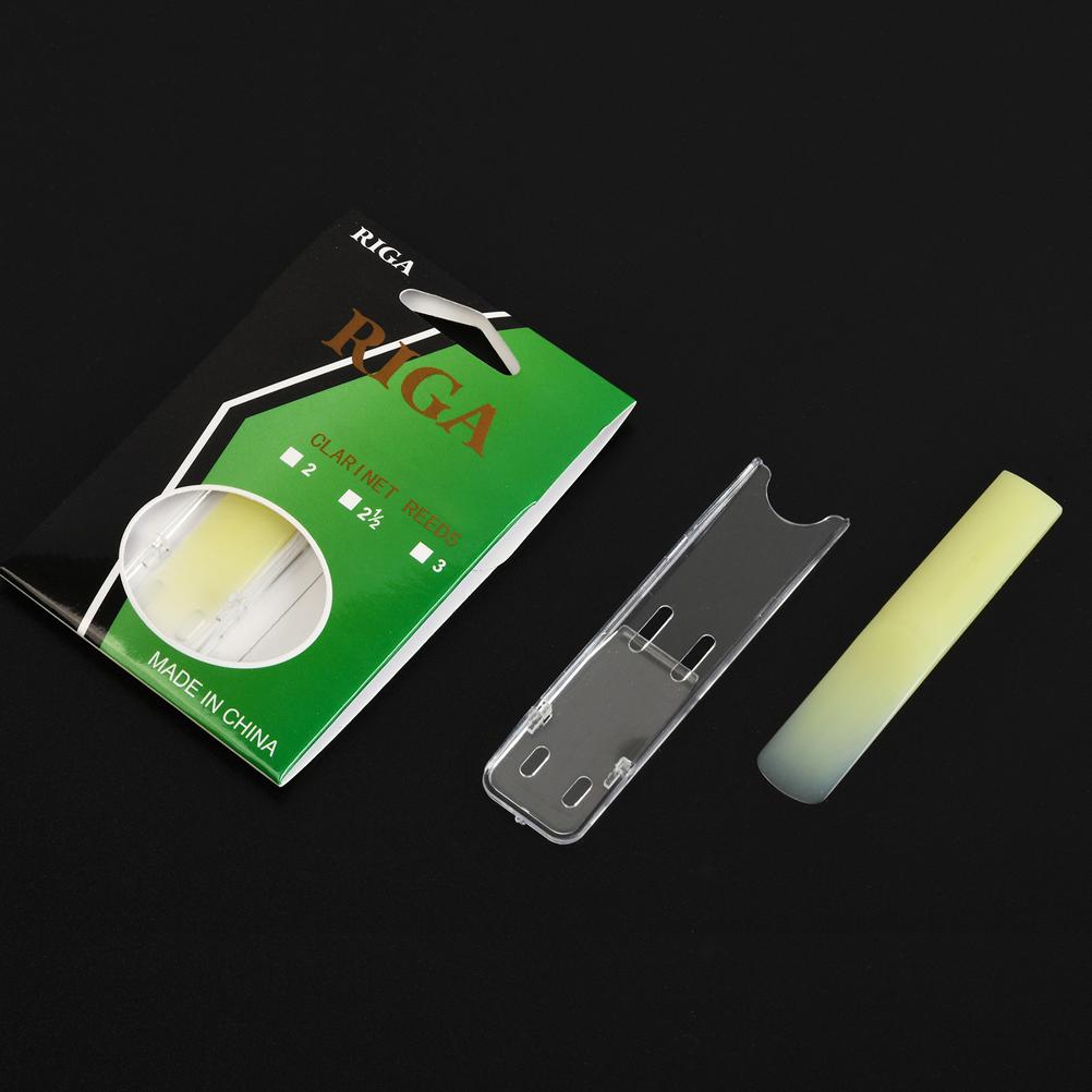 3PCS Clarinet Reeds Strength 1.5/2.0/2.5 Clarinet Resin Reeds