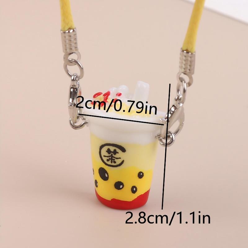 

[J] 5/10Pcs Simulation Mini Bubble Tea Cup Crossbody Bag Cute Small Pendant Dolls Clothes Accessories Dollhouse Decoration Toys