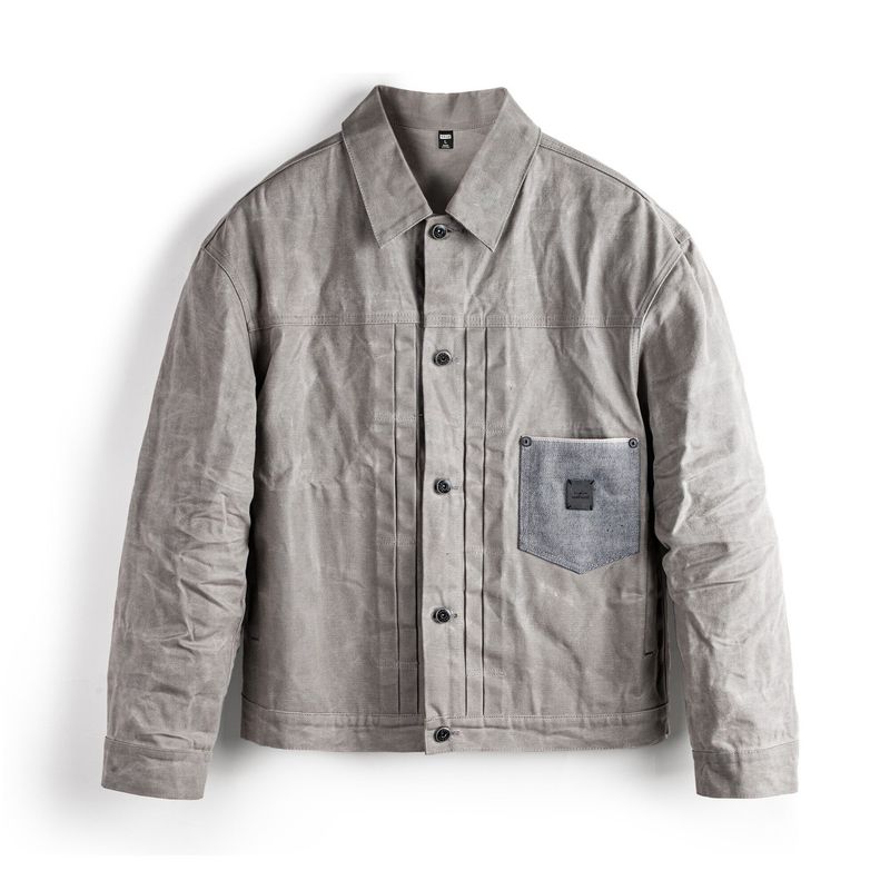 

Madden Workwear American Retro Oil Wax Jacket Vintage Pure Cotton Hunting Stiff Gray First-Generation Coat for Men Autumn [Gray]([Ready Stock, Shipped by Sf Express]) 2XL