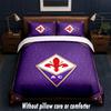 Fiorentina FC Design Bed Bedding Set 1 Duvet Cover + 2 Pillowcases Soft Breathable Household Bed Linens
