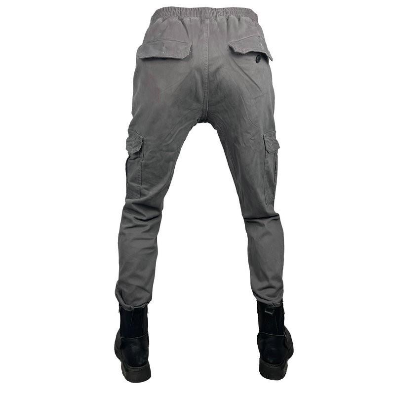 Mens Motorcycle Racing Pants Motorbike Protective Riding Trousers Slim Fit Multi-pocket Cargo Jeans With Silicone Pads