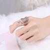 Adjustable Open Ring Men Women Vintage Ethnic Peacock Design Copper Plated Retro Boho Finger Jewelry