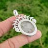 Daughters Day Deal 925 Silver Natural Black Rutilated Quartz Handcrafted Pendant