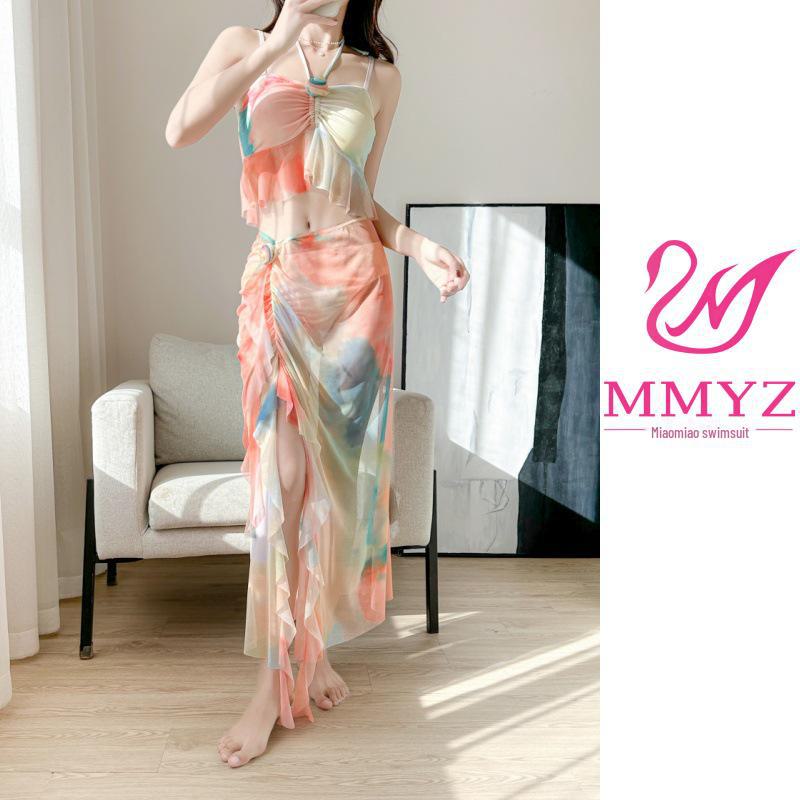 2025 Women's Bikini Split Swimsuit - Internet Celebrity Style for Resorts & Hot Springs