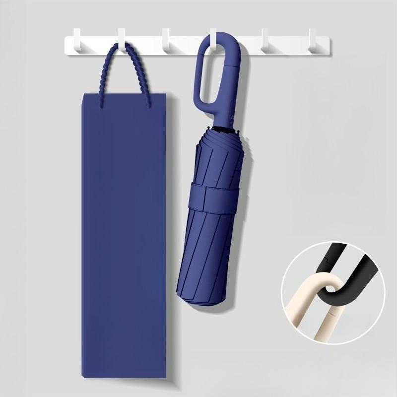 Open Close Umbrella for Unisex Sun Rain UV Protection Double Use Folding Umbrellas with Buckle Design Mini Rain Gear