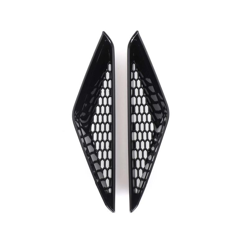 For BMW ix -2024 ABS Black Car Front Bumper Side Air Intake Protective Cover Air Vent Grille Decorative Frame Accessories