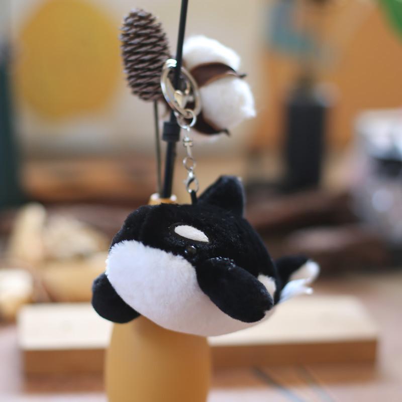 Cute Cute Marine Animal Dolphin Pendant Plush Toy Little Whale Bag Hanging Shark Keychain