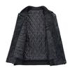 Thickened Cotton Lapel Hong Kong Style Fashion Men's Leather Jacket Youth Jacket Casual Top Jacket