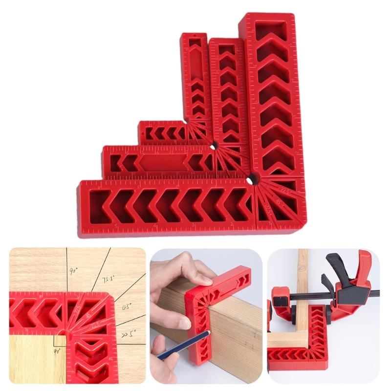 3in 4in 6in Reusable Corner Clamping 90 Degree Positioning Squares Woodworking Tool Right Angles Clamps Fixing Clamp