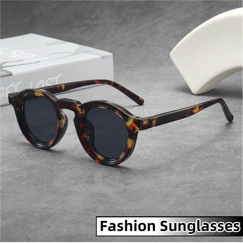 Luxury Retro Sunglasses Small Round Frame Ultra Light Unisex UV400 Shades for Outdoor Travel Driving Photography
